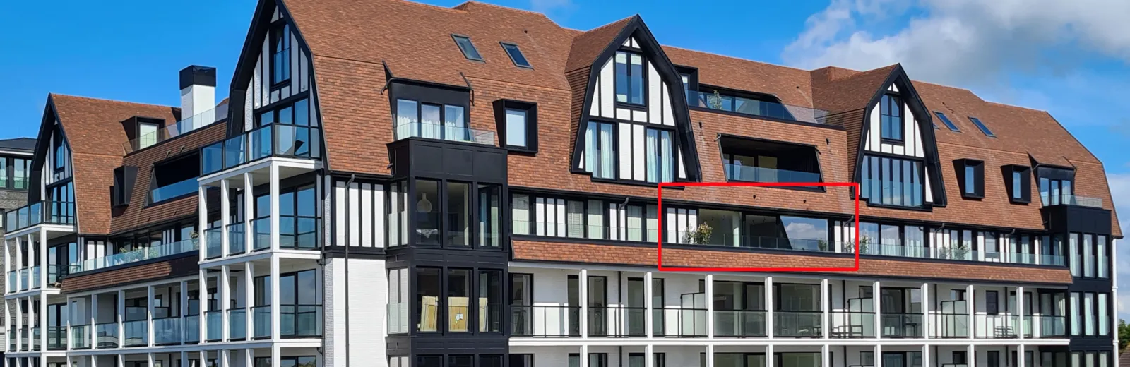 Branding B41 vakantieappartement in Cadzand met zeezicht buitenkant