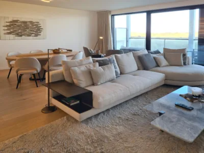 Branding C21 appartement met zeezicht in Cadzand-Bad Zeeland living