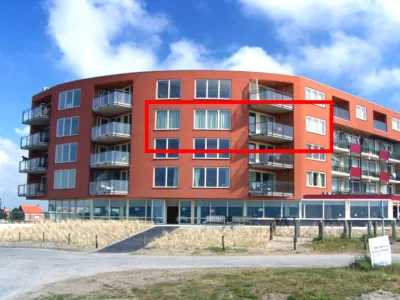 De wielingen vakantieappartement in Cadzand met zeezicht buitenzijde