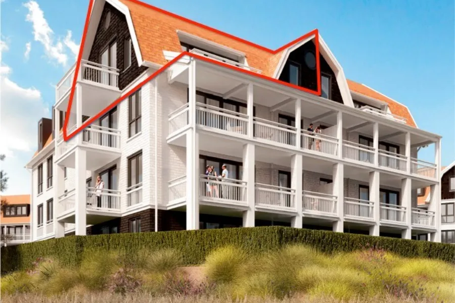 Duinhof IX E302 vakantie appartement Cadzand-Bad Zeeland penthouse front