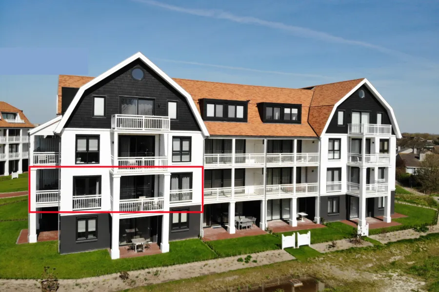 Duinhof VIII C103 vakantie appartement Cadzand-Bad Zeeland front