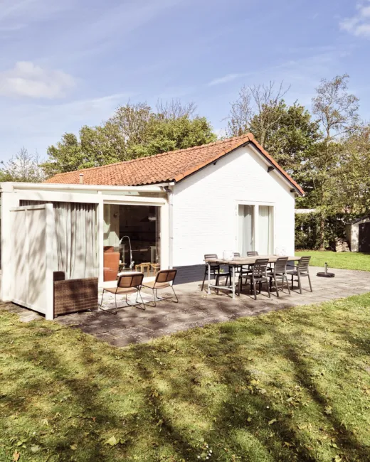 Duinzand vrijstaand vakantiehuis in Cadzand Zeeland Terras