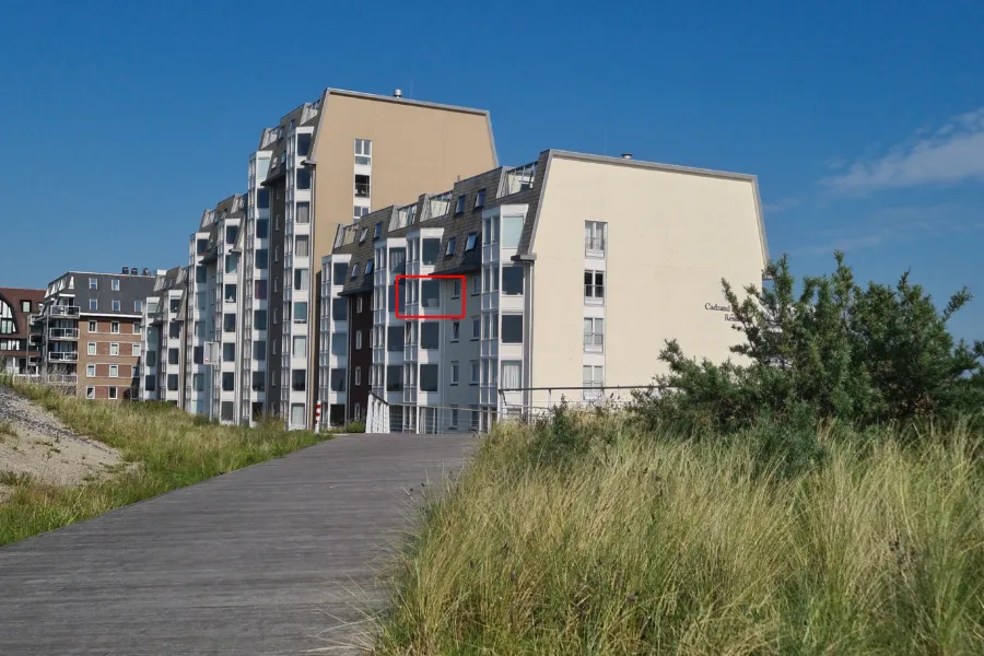 Residence 94-8 vakantie appartement met zeezicht in Cadzand-Bad Zeeland ligging
