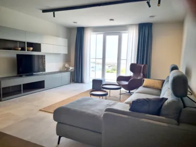 Residentie de Schelde 301 appartement met zeezicht in Cadzand Zeeland woonkamer