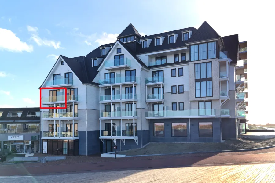 Residentie de Schelde 301 appartement met zeezicht in Cadzand Zeeland voorzijde