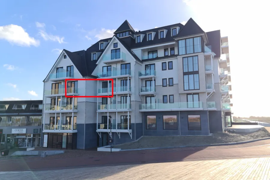 Residentie de Schelde 302 appartement met zeezicht in Cadzand Zeeland voorzijde