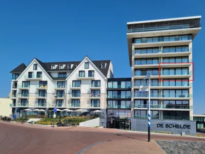 Residentie de Schelde 5B appartement met zeezicht in Cadzand Zeeland voorzijde