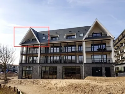 Strandresidentie A304 vakantie appartement in Cadzand Zeeland achterzijde