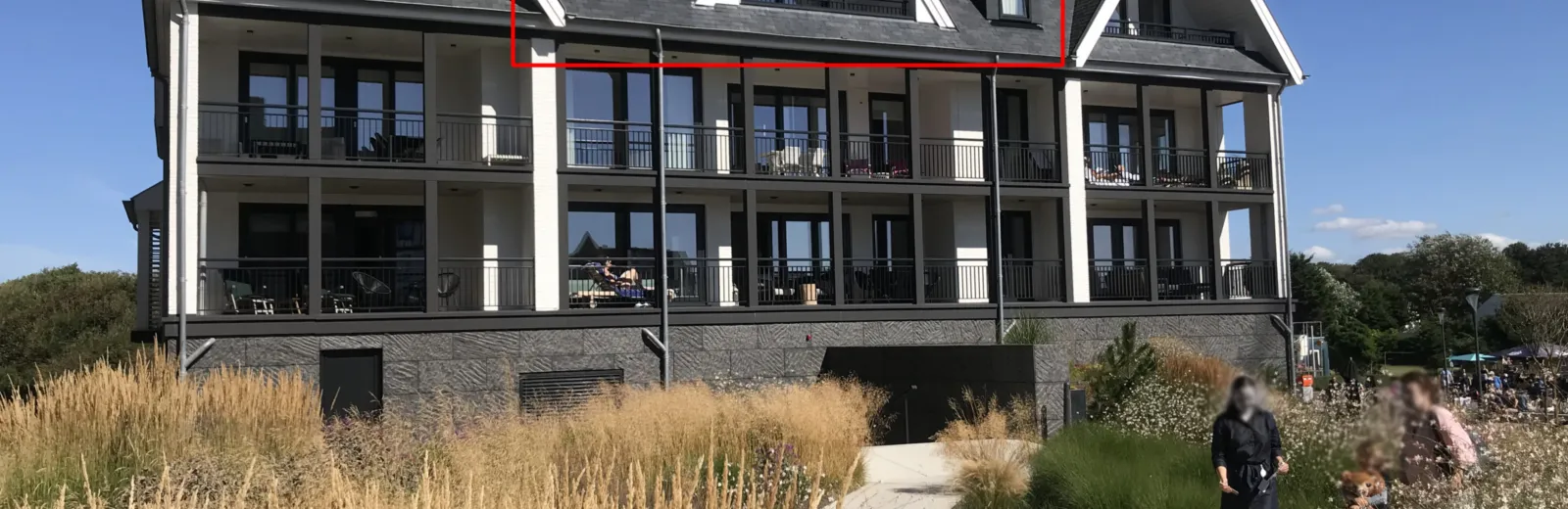 Strandresidentie A305 appartement voor vakantie in Cadzand Zeeland buitenkant