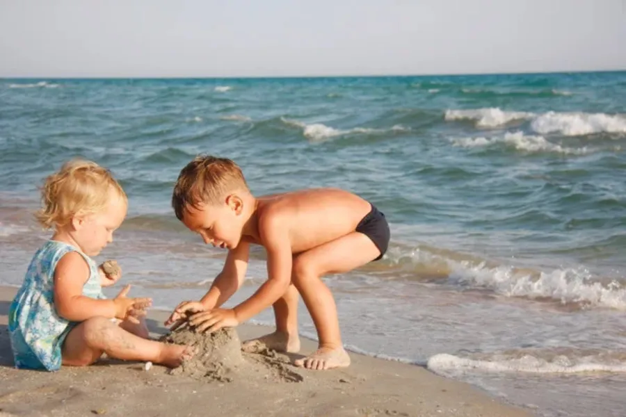 Kinderen strand